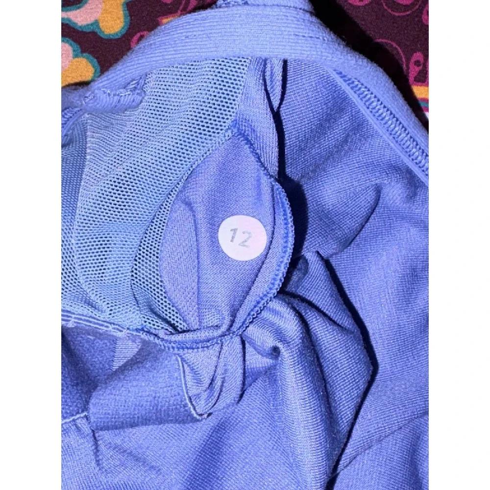 Lululemon Power Pose Tank Hydrangea Blue Yoga Top Size 12 - Picture 7 of 7